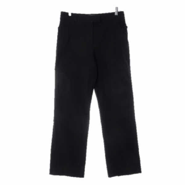 zacposen 블랙 면혼방 스트레이트팬츠