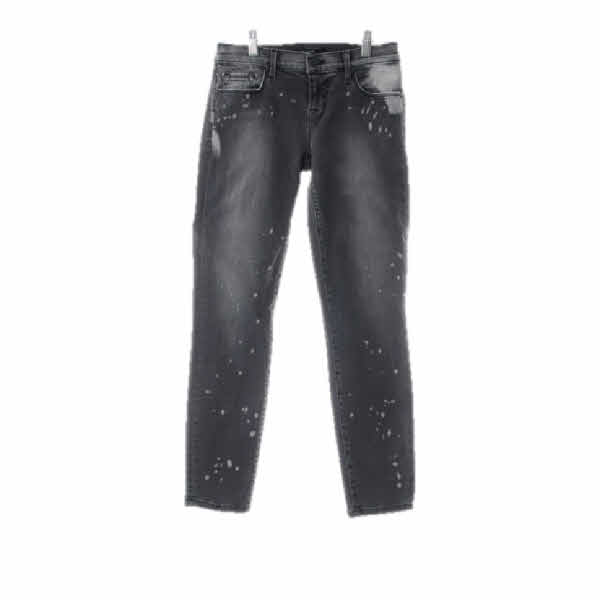 jbrand 회청 흩뿌림패턴 데님 나염스키니진