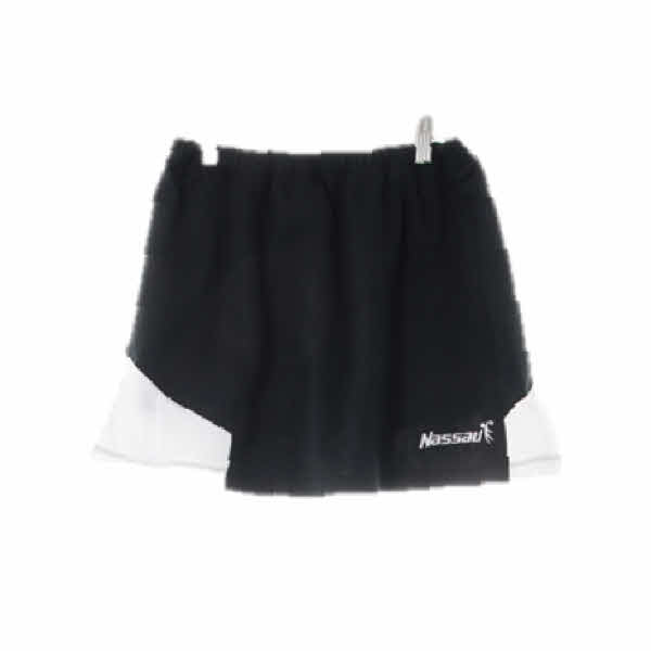 nassau 블랙화이트 메쉬배색스포츠미니스커트