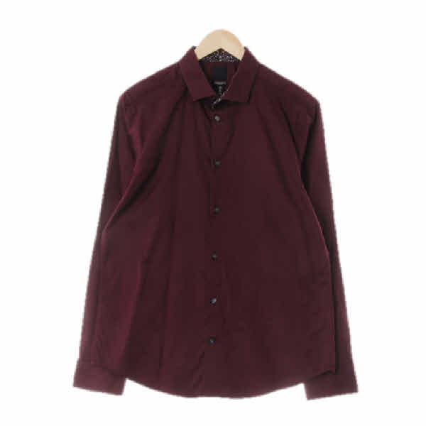 h&m 바이올렛 면 와이드긴팔셔츠