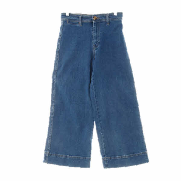 h&m 중청 데님 워싱와이드진