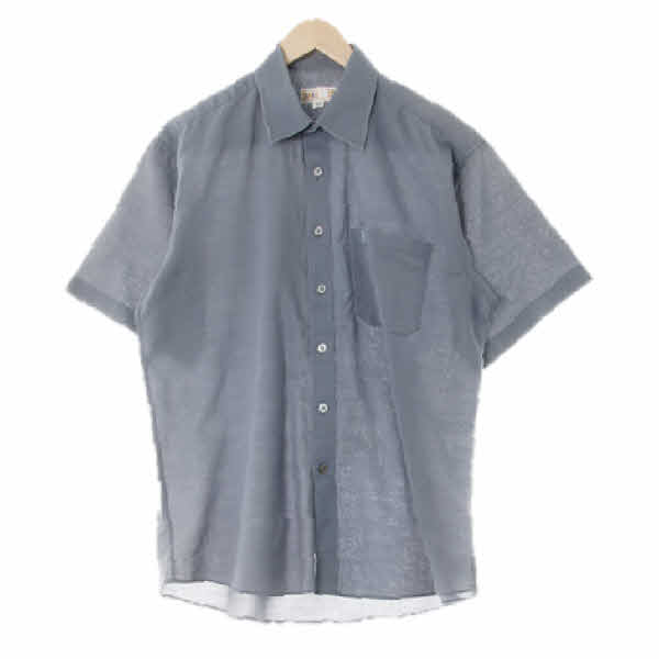 닥스 그레이 면혼방 반팔셔츠
