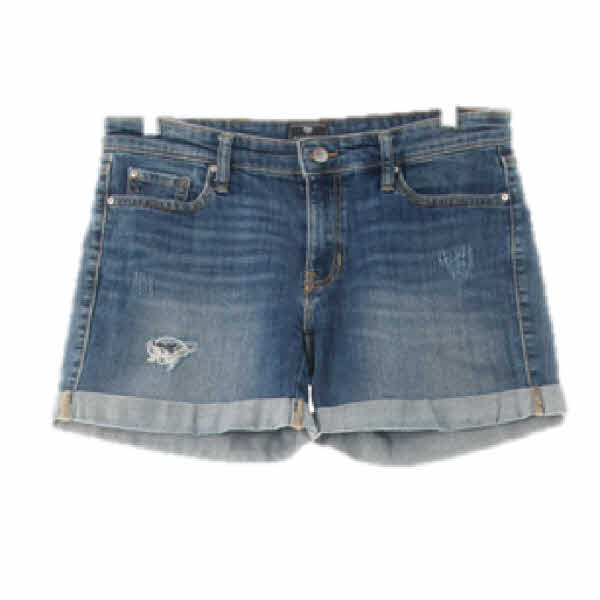 gap 중청 데님 밑단롤업디스트로이드숏진