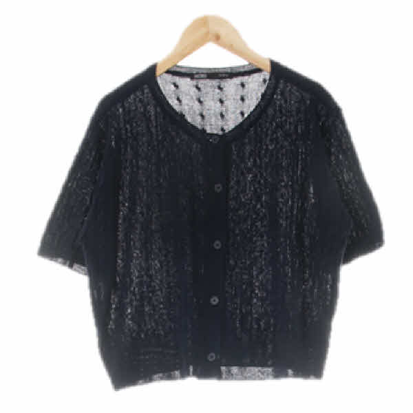 mixxo 네이비 꽈배기반소매가디건