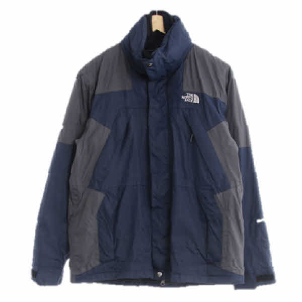 노스페이스 네이비다크차콜 하이넥바람막이집업점퍼 