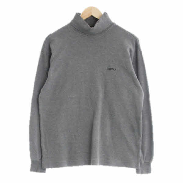 nautica 그레이 면 폴라긴팔티