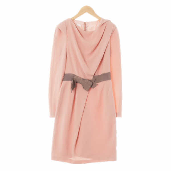 잇미샤 블러드라이로즈핑크 셔링리본미니원피스