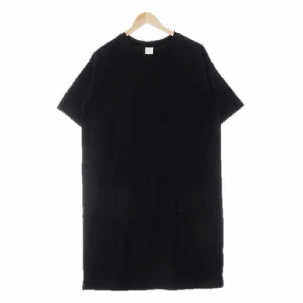 h&m 블랙 면 베이직크루넥반팔원피스