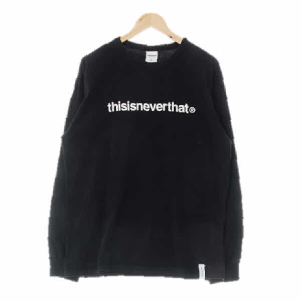 thisisneverthat 블랙 면 긴팔티셔츠