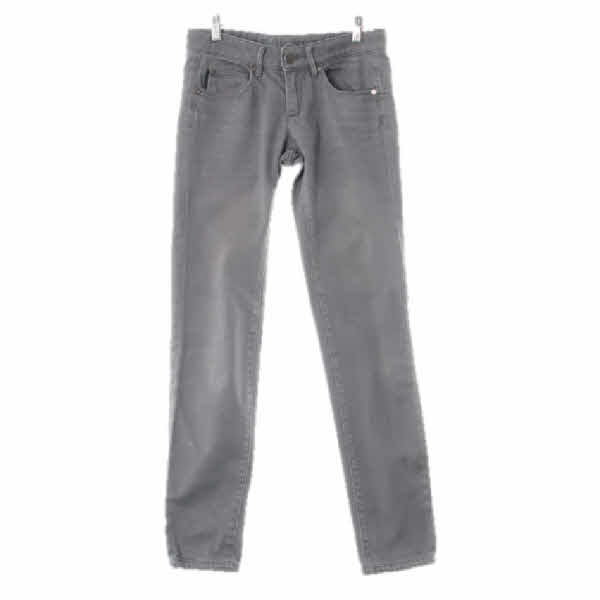 캘빈클라인 미디움그레이 데님 주름스키니진