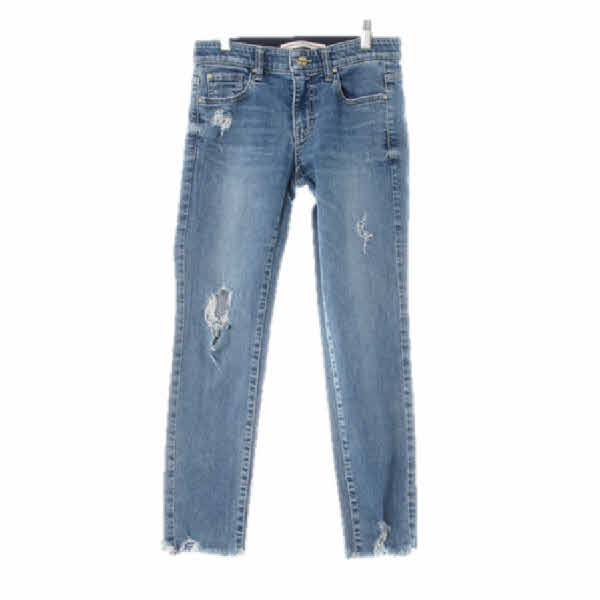 Guess 중청 데님 워시드커팅빅데미지진