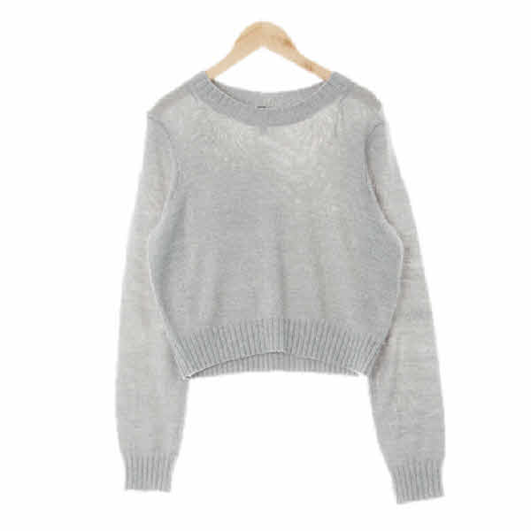 h&m 그레이 보카시크롭니트