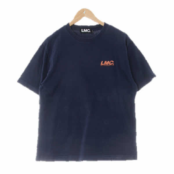 lmc 네이비 면 실리콘가슴로고반팔티
