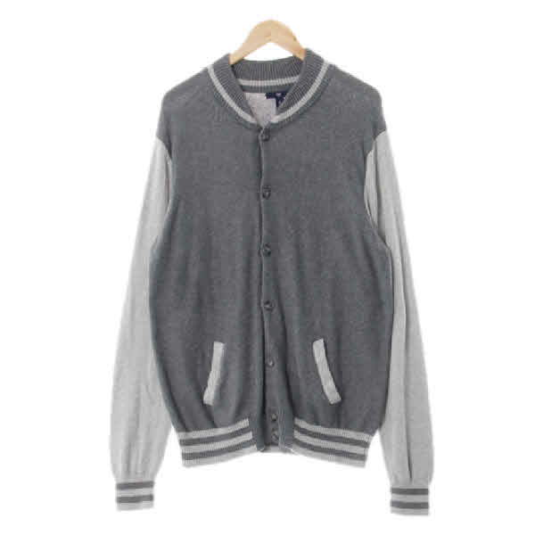 gap 그레이 면 투톤니트블루종
