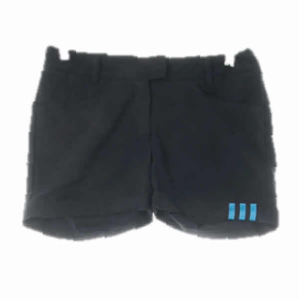 아디다스 블랙 블루삼선롤업숏팬츠