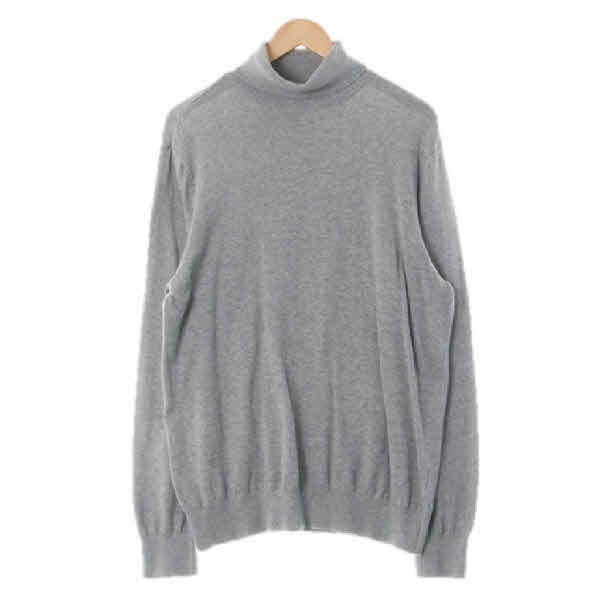 h&m 그레이 면 폴라시보리니트