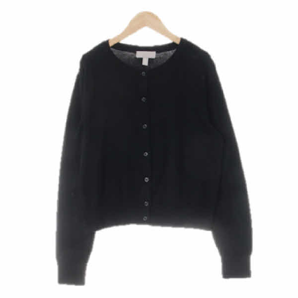 h&m 블랙 라운드시보리가디건