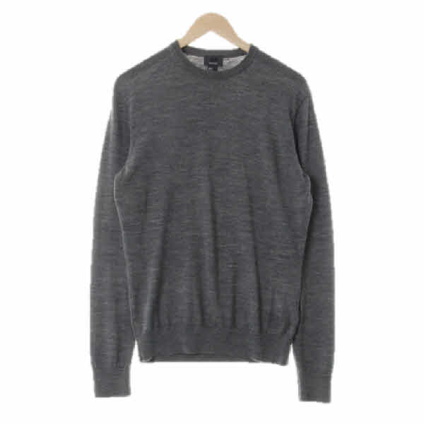 h&m 그레이 울 시보리라운드니트