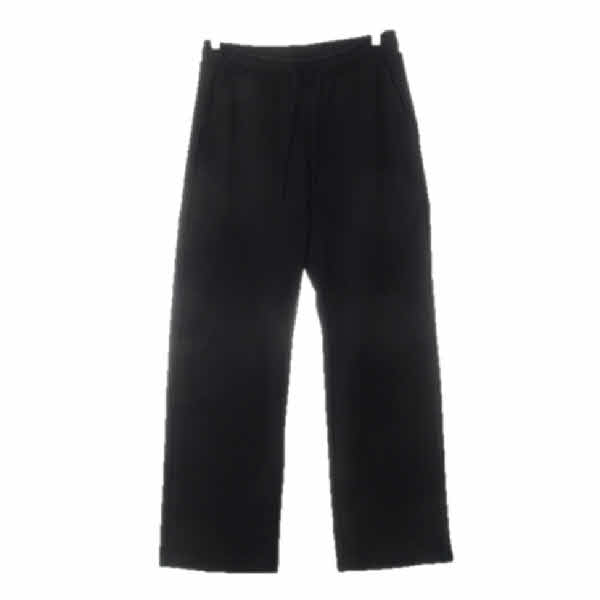 폴햄 블랙 면혼방 와이드트레이닝팬츠