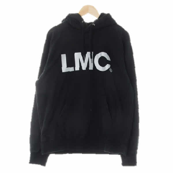 lmc 블랙 면 스카치빅로고후디티셔츠