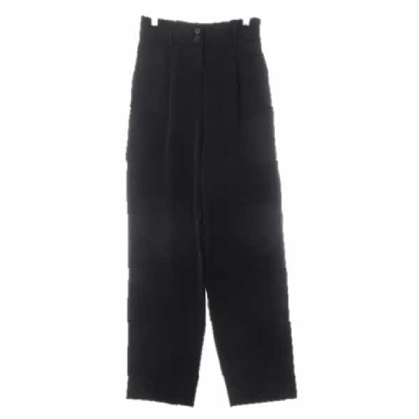 h&m 블랙 핀턱하이웨스트실키슬랙스