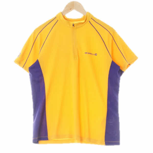머렐 브라이트옐로우일렉트릭바이올렛 투톤반집업쿨등산반팔티