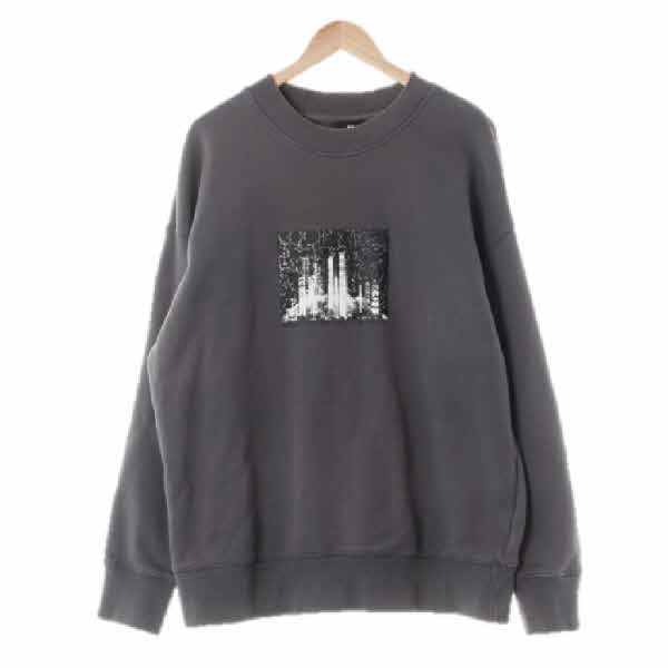 h&m 차콜 프린팅 면 별자리빌딩맨투맨