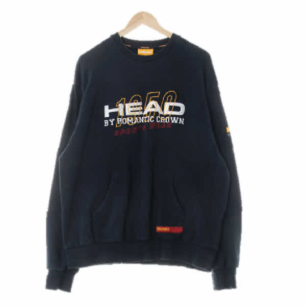 headXrwtcrw 네이비 면 1950포켓맨투맨