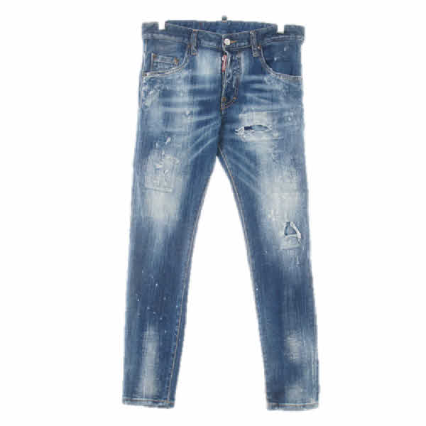 dsquared2 블루 데님 디스트로이드슬림스키니진