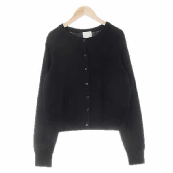 h&m 블랙 라운드베이직가디건