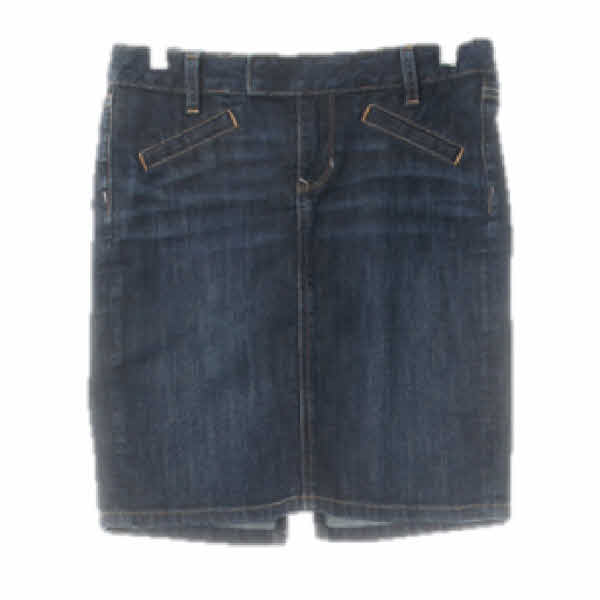 gap 진청 데님 워시드히든버튼데님스커트