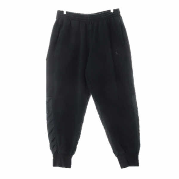 조던 블랙 면혼방 배색조거팬츠