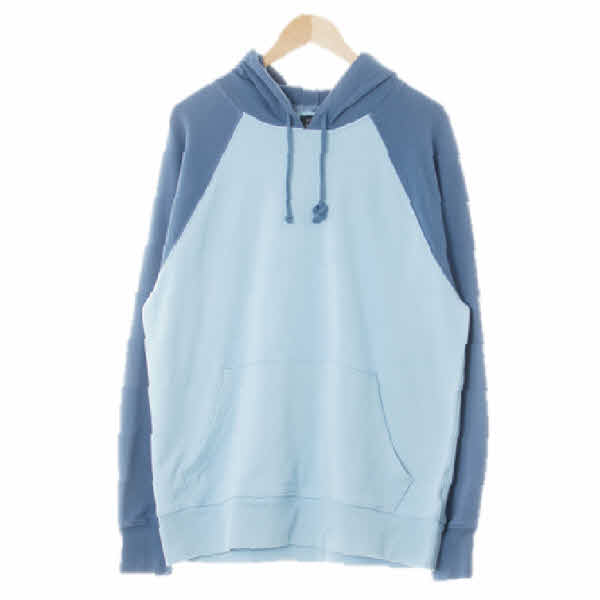 jcrew 스카이블루그레이시애쉬블루 면 나그랑후디긴팔티