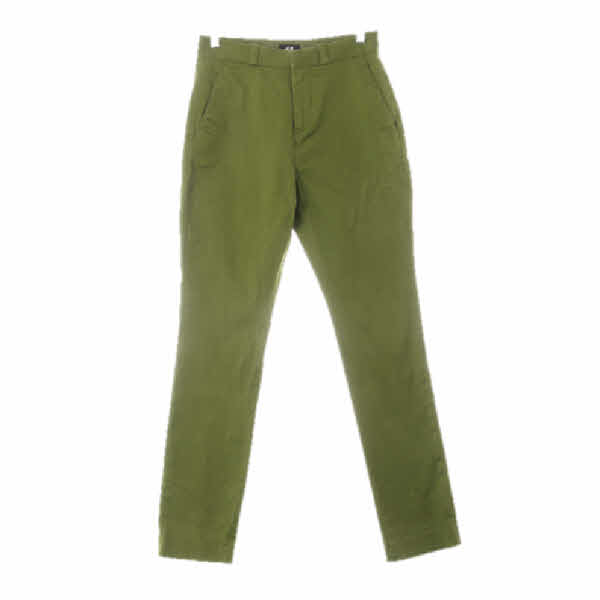 h&m 올리브 면혼방 다잉스키니팬츠