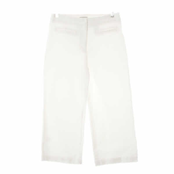 h&m 화이트 데님 스트레치와이드스트레이트진