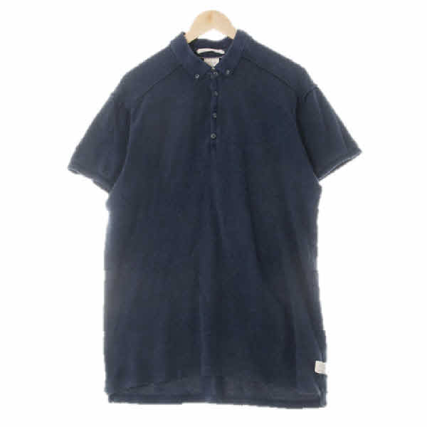 scotch&soda 빈티지멜란지네이비 면 절개데미지카라반팔티 