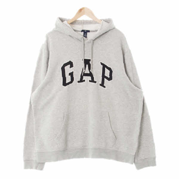 gap 멜란지그레이 면혼방 빅패치로고스웨트후디