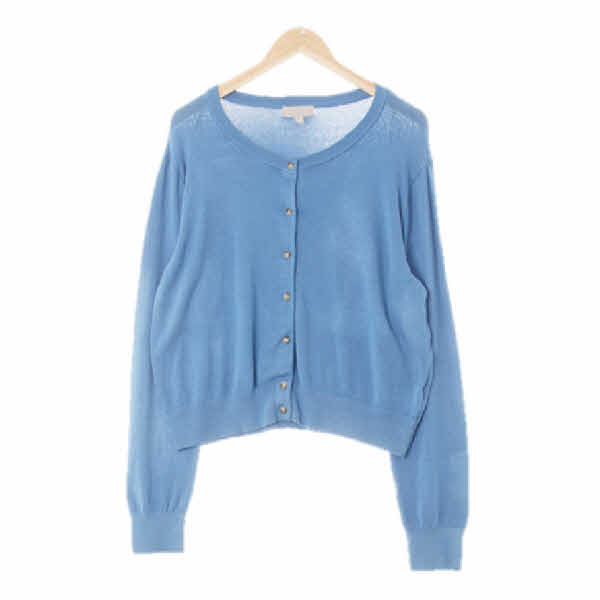 h&m 그라나다스카이블루 라운드베이직가디건