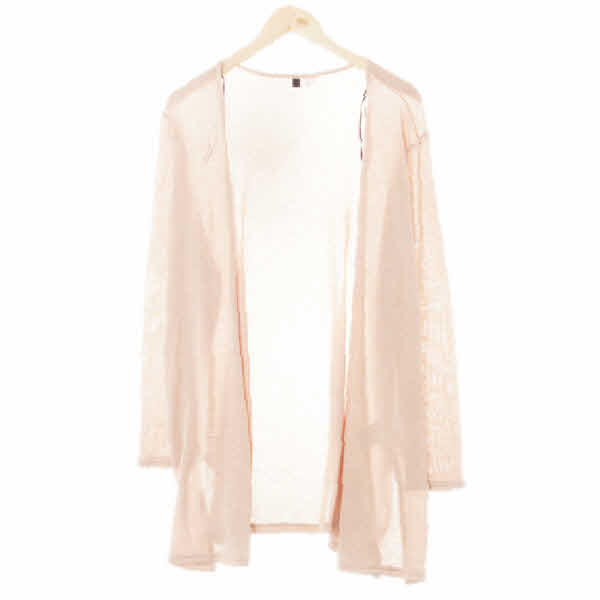 h&m 웜퍼즈코랄 비스코스혼방 오픈형라이트트임가디건