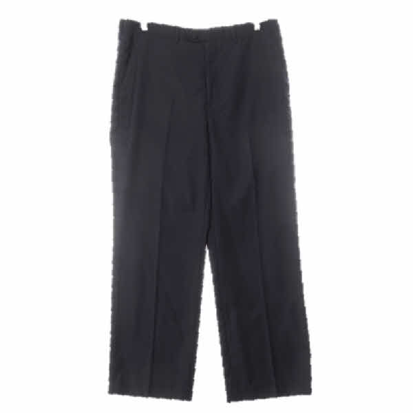 알마니 블랙 울 테이퍼드핏슬랙스