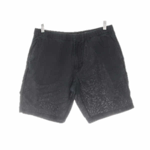 h&m 블랙 린넨혼방 워싱마반바지