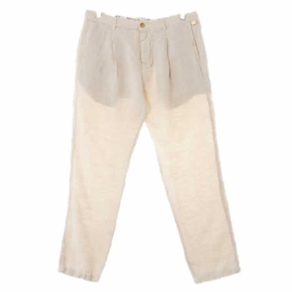 자라 라이트베이지 린넨 핀턱쿨팬츠 