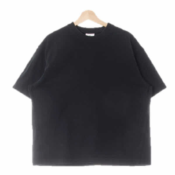 h&m 블랙 면 워싱컷오프반팔티