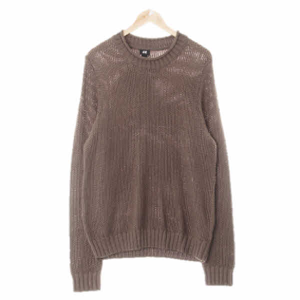 h&m 다크카키 돌돌이넥짜임스웨터