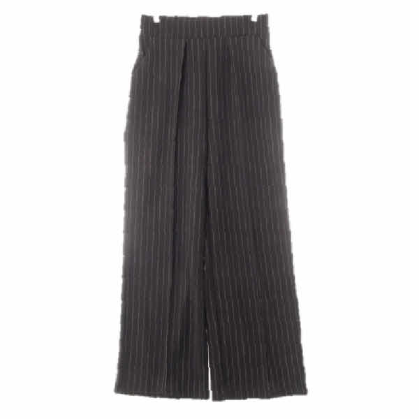 h&m 다크그레이 스트라이프 핀턱앞주름슬랙스