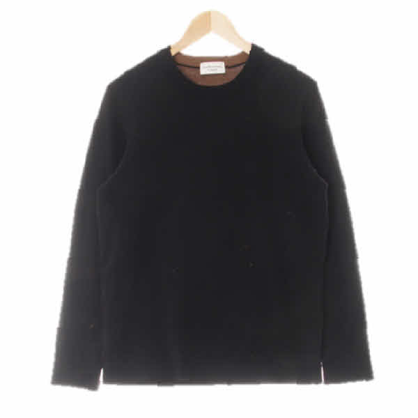 카디널 블랙 크루넥긴팔니트 