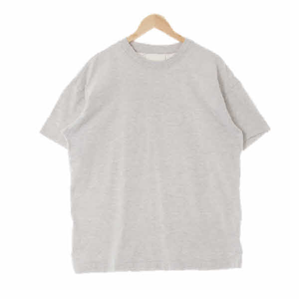 h&m 멜란지화이트 면혼방 크루넥반팔티