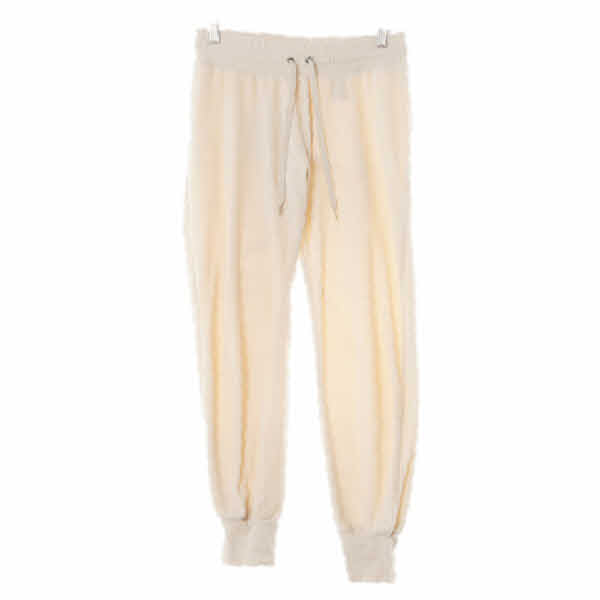 H&M 소프트웜아이보리 면혼방 벨벳트레이닝팬츠