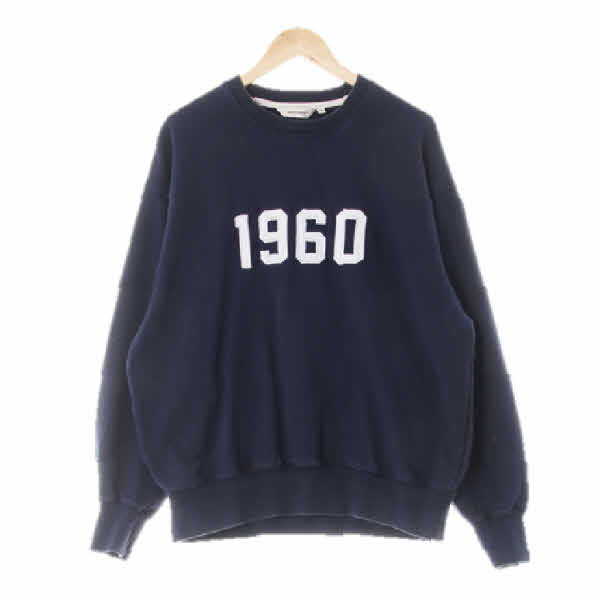 유니폼브릿지 네이비 면 1960패치워싱루즈맨투맨