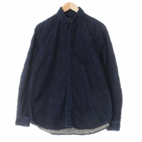 h&m 중청 데님 베이직셔츠
